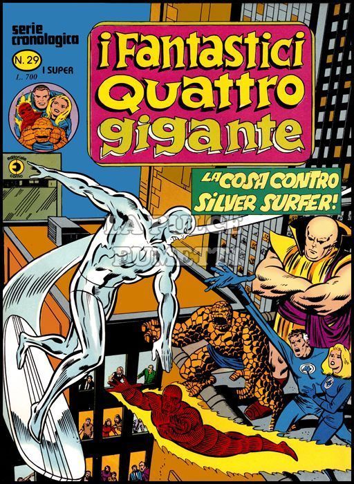 FANTASTICI QUATTRO GIGANTE #    29: LA COSA CONTRO SILVER SURFER!